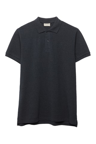 Polo Regular Fit - Gemêleerd Zwart
