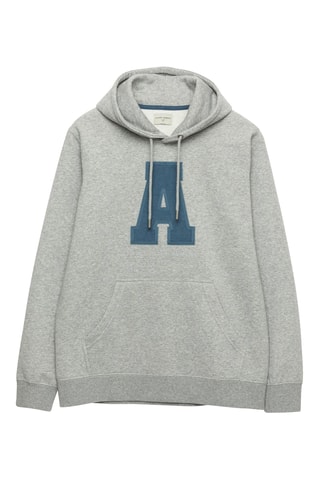 Sweater met Capuchon - Gemêleerd Lichtgrijs