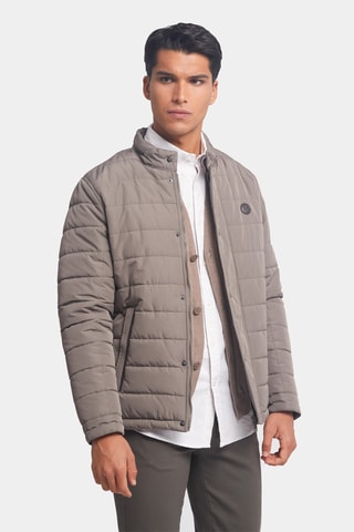 Gewatteerde Jas - Taupe