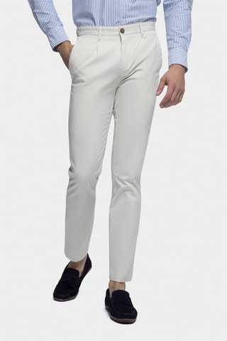 Broek Slim Fit - Ivoorkleurig