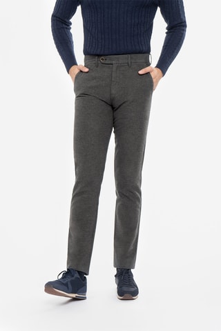 Broek Slim Fit - Gemêleerd Taupe