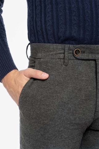 Broek Slim Fit - Gemêleerd Taupe