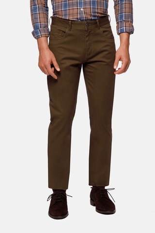 Broek Slim Fit - Donkertaupe