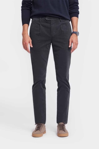 Velours Skinny Broek - Marineblauw