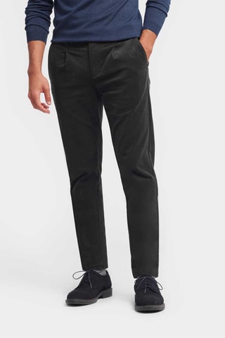 Velours Skinny Broek - Donkergrijs