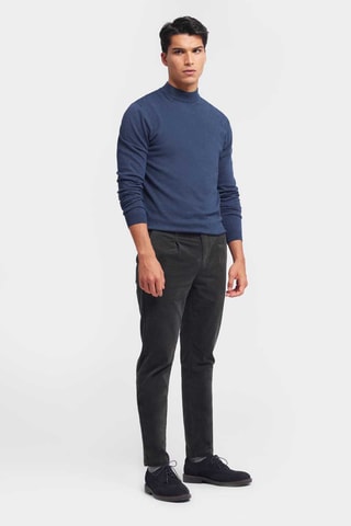 Velours Skinny Broek - Donkergrijs