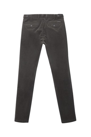 Velours Skinny Broek - Groen