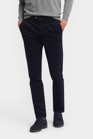 Velours Skinny Broek - Marineblauw