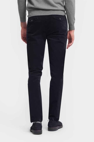 Velours Skinny Broek - Marineblauw