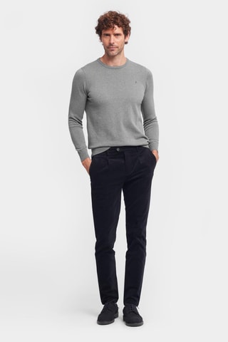 Velours Skinny Broek - Marineblauw