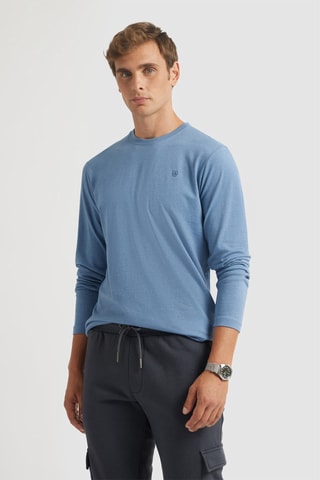 T-shirt - Kobaltblauw