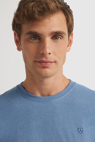 T-shirt - Kobaltblauw