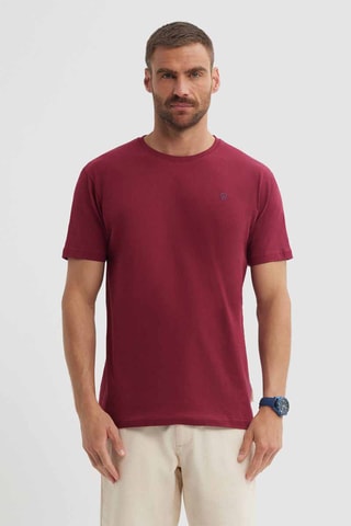 T-shirt - Bordeauxrood