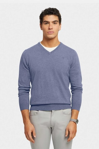 Trui - Gemêleerd Kobaltblauw