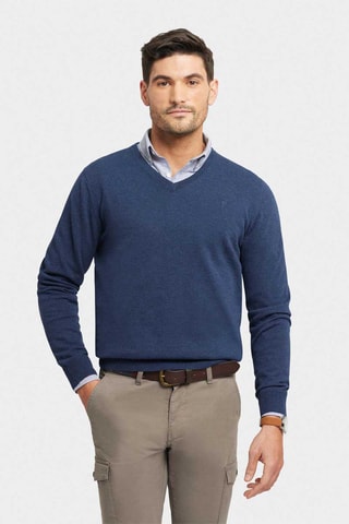 Trui - Gemêleerd Marineblauw