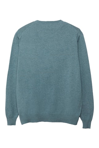 Trui - Gemêleerd Pauwblauw
