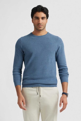 Trui - Gemêleerd Marineblauw