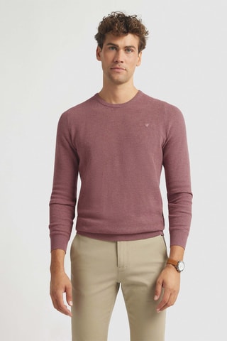 Trui - Gemêleerd Bordeauxrood