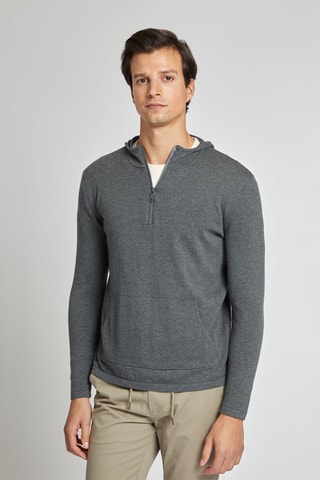 Sweater met Capuchon - Donkergrijs