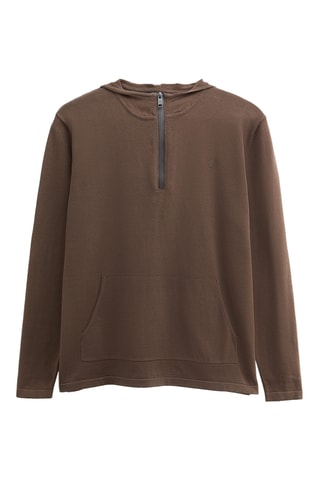 Sweater met Capuchon - Taupe