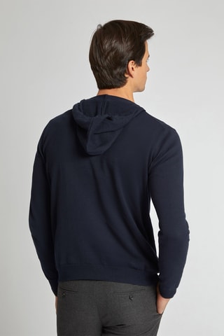 Sweater met Capuchon - Nachtblauw