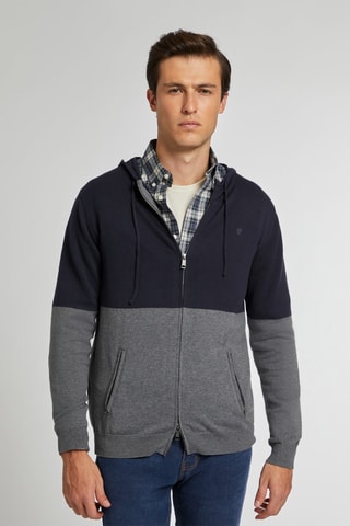 Sweater met Capuchon - Nachtblauw