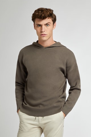 Sweater met Capuchon - Bruin