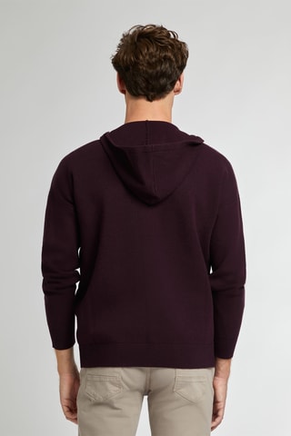Sweater met Capuchon - Bordeauxrood