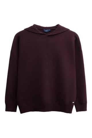 Sweater met Capuchon - Bordeauxrood