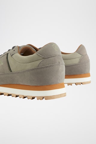 Nubuck Sneakers - Zeegroen