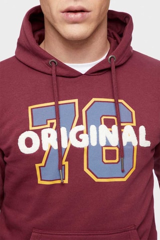 Sweater met Capuchon - Bordeauxrood