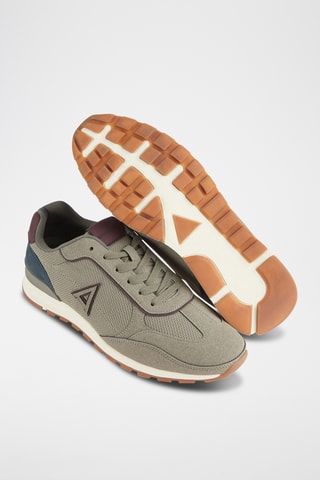 Leren Sneakers - Lichtgrijs