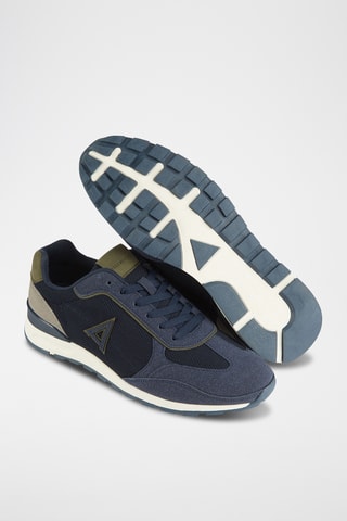 Leren Sneakers - Marineblauw