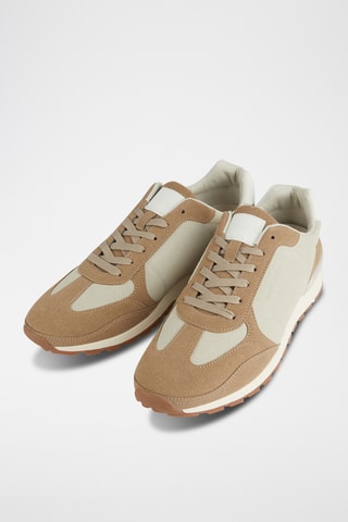Leren Sneakers - Beige
