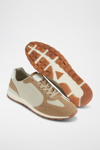 Leren Sneakers - Beige