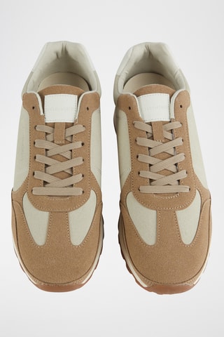Leren Sneakers - Beige