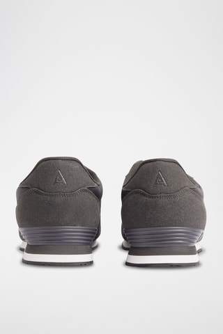 Nubuck Sneakers - Donkergrijs