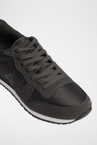 Nubuck Sneakers - Donkergrijs