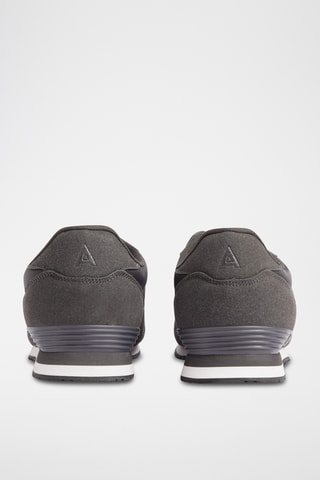 Nubuck Sneakers - Donkergrijs