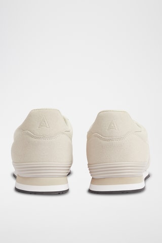 Nubuck Sneakers - Ivoorkleurig