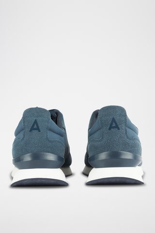 Nubuck Sneakers - Kobaltblauw