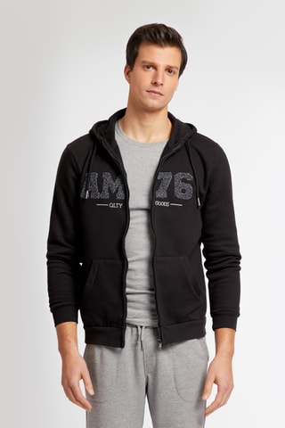 Sweater met Capuchon - Zwart