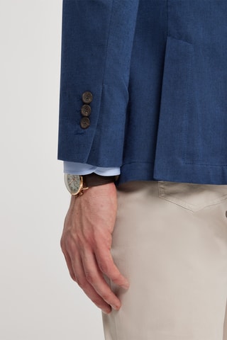 Linnen Jasje - Marineblauw