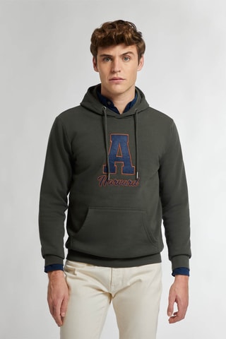 Sweater met Capuchon - Donkergroen