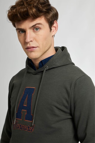 Sweater met Capuchon - Donkergroen