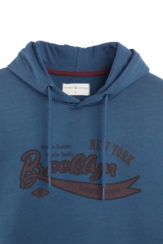 Sweater met Capuchon - Kobaltblauw