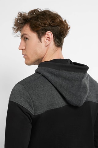 Sweater met Capuchon - Donkergrijs en Zwart