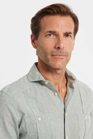 Linnen Overhemd - Groen