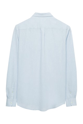 Linnen Overhemd Regular - Hemelsblauw