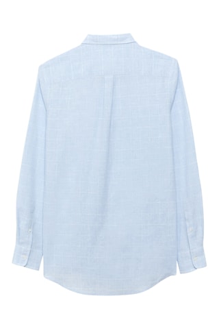 Linnen Overhemd Regular - Hemelsblauw